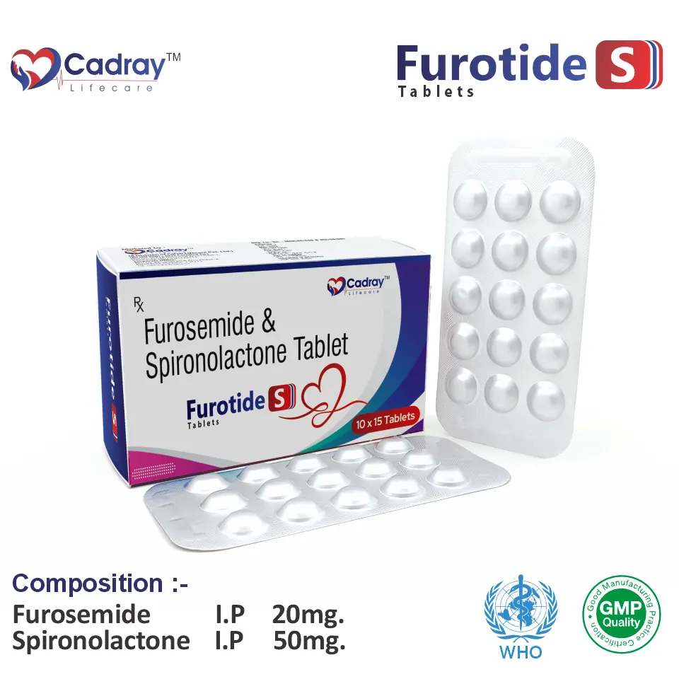 Furosemide 20 mg + Spironolactone 50 mg Tablet in PCD Pharma Franchise